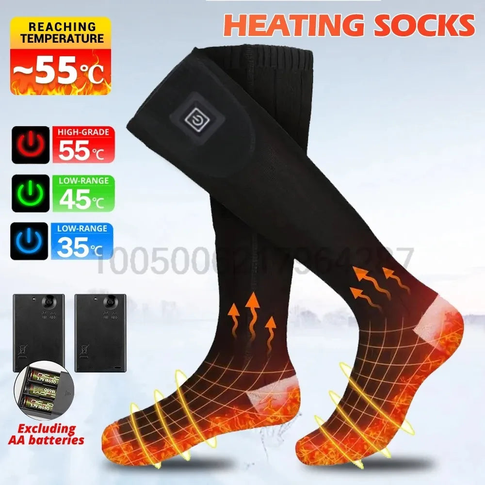 Rechargeable Heated Winter Socks – Battery Powered Thermal Foot Warmers