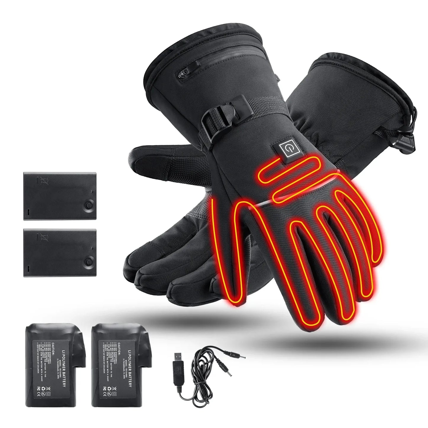 Waterproof Rechargeable Heated Gloves – Electric Thermal Gloves