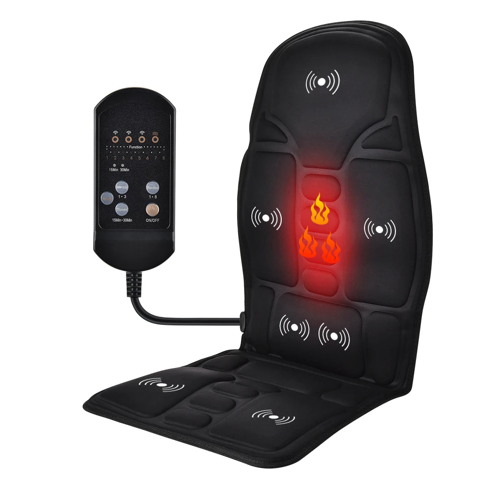 Full-Body Heated Massage Cushion for Car & Home