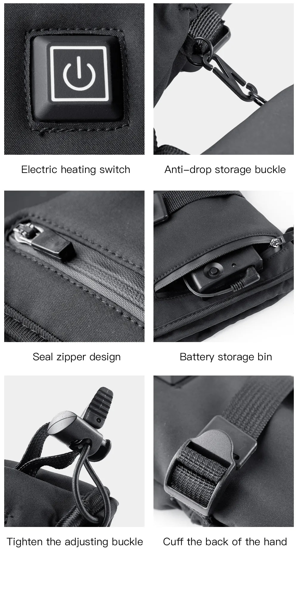 Waterproof Rechargeable Heated Gloves – Electric Thermal Gloves