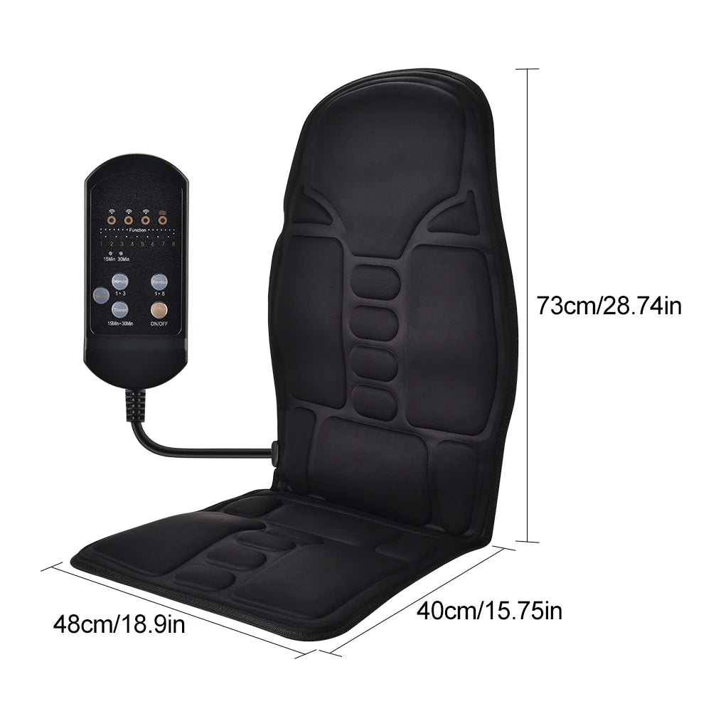 Full-Body Heated Massage Cushion for Car & Home