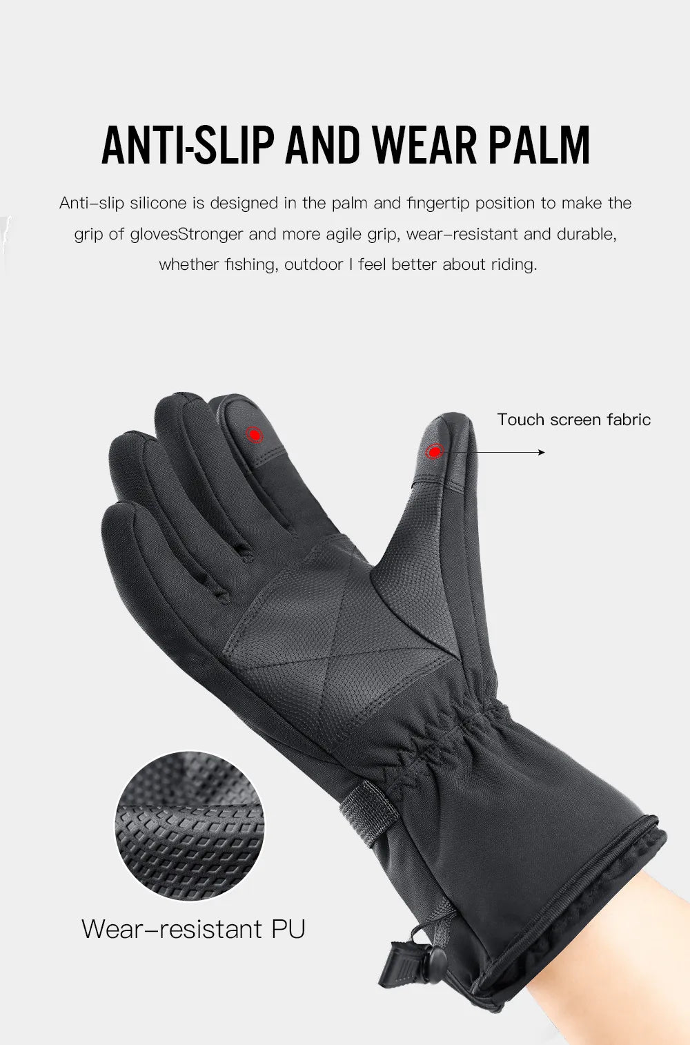 Waterproof Rechargeable Heated Gloves – Electric Thermal Gloves