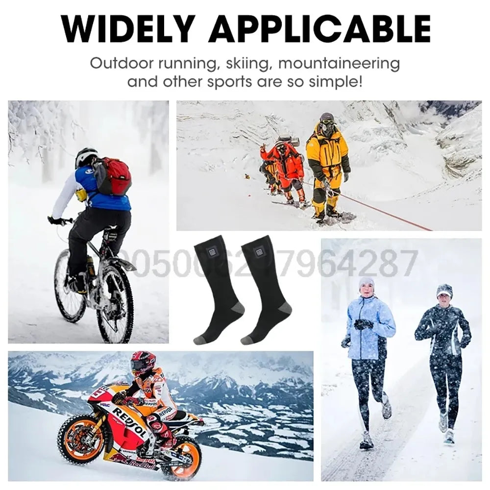 Rechargeable Heated Winter Socks – Battery Powered Thermal Foot Warmers