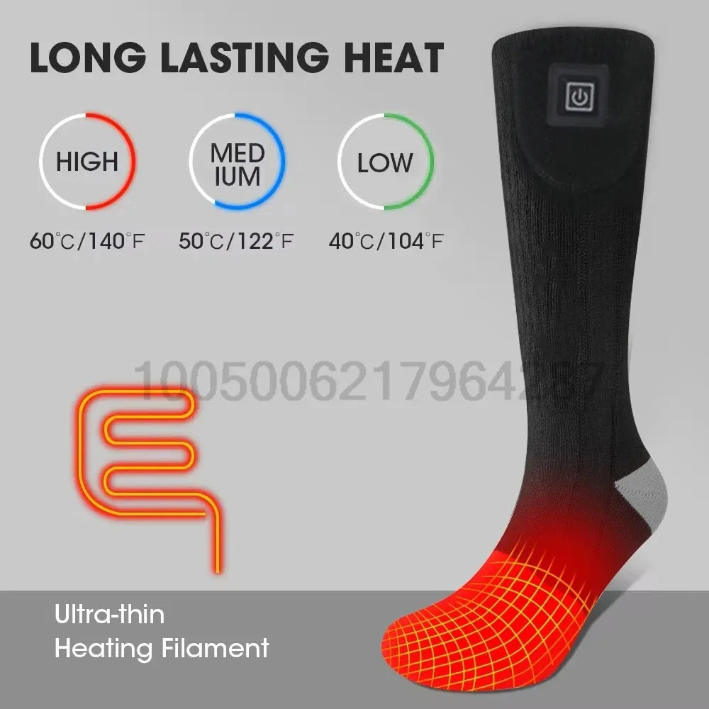 Rechargeable Heated Winter Socks – Battery Powered Thermal Foot Warmers
