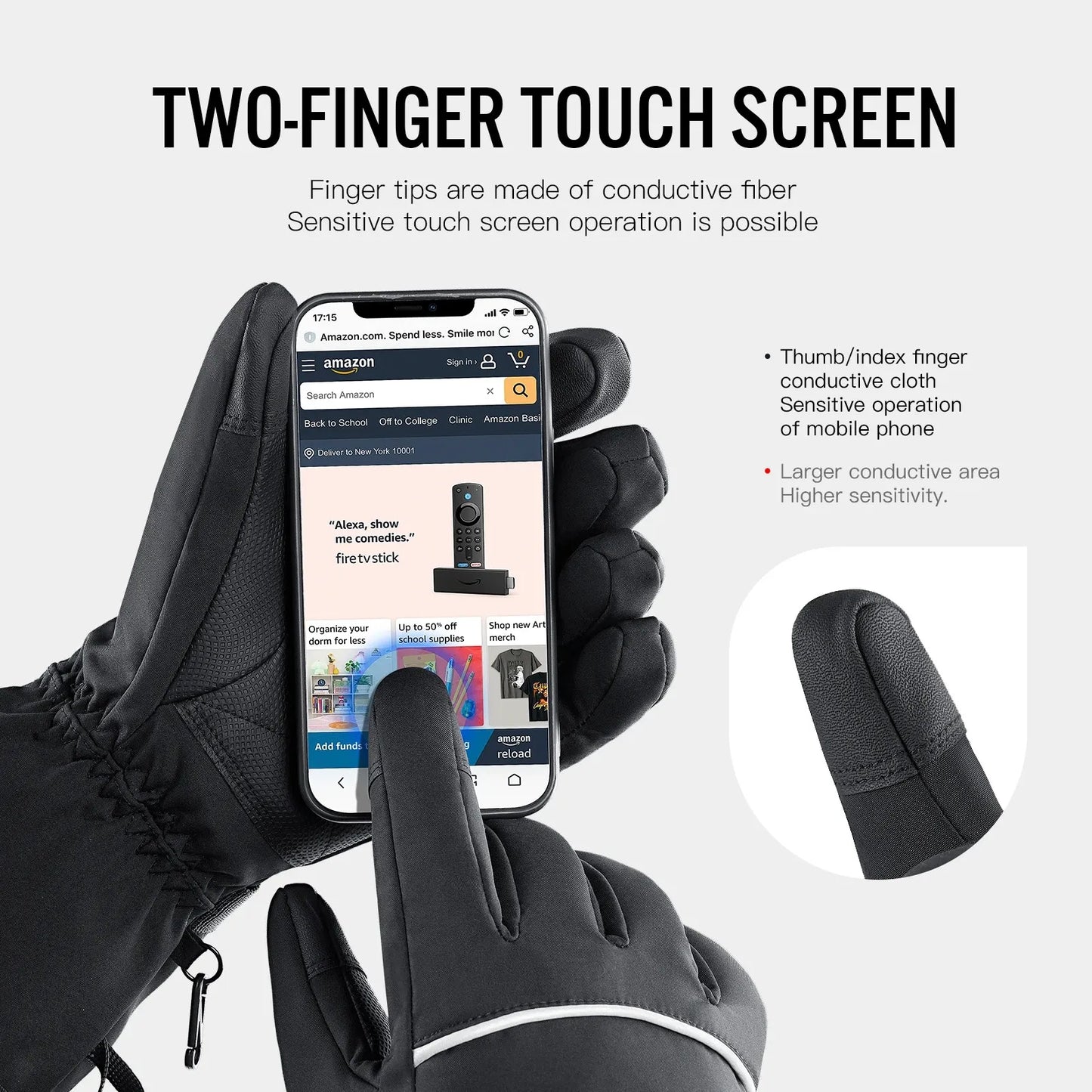 Waterproof Rechargeable Heated Gloves – Electric Thermal Gloves