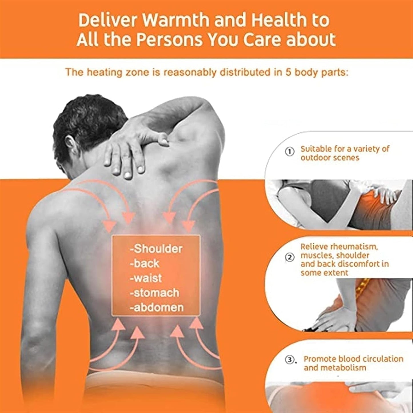 Battery-Powered Heated Vest – 3-Zone Warmth for Outdoors & Everyday Wear