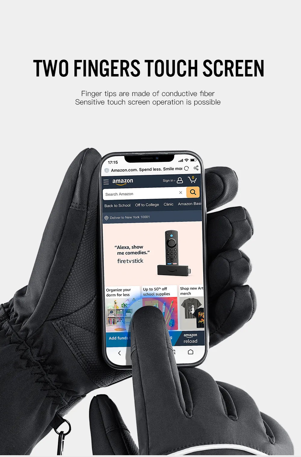 Waterproof Rechargeable Heated Gloves – Electric Thermal Gloves