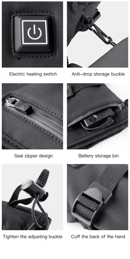 Waterproof Rechargeable Heated Gloves – Electric Thermal Gloves