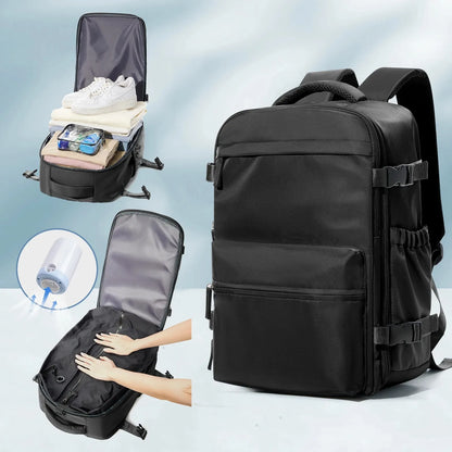 Vacuum Travel Backpack – Expandable Compression & Laptop Bag