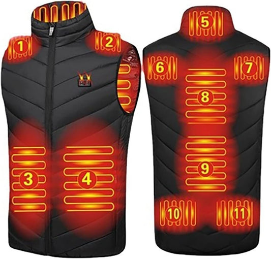 Battery-Powered Heated Vest – 3-Zone Warmth for Outdoors & Everyday Wear