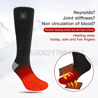 Rechargeable Heated Winter Socks – Battery Powered Thermal Foot Warmers