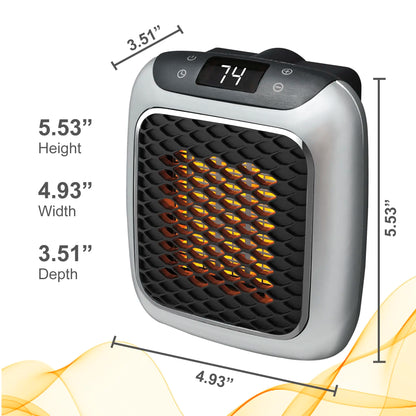 800W Portable Electric Heater with Remote – Fast Heating for Home & Office