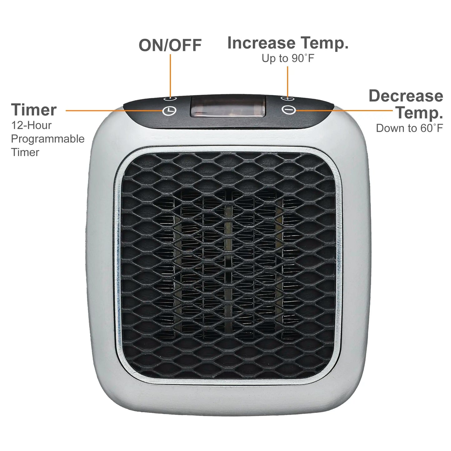 800W Portable Electric Heater with Remote – Fast Heating for Home & Office