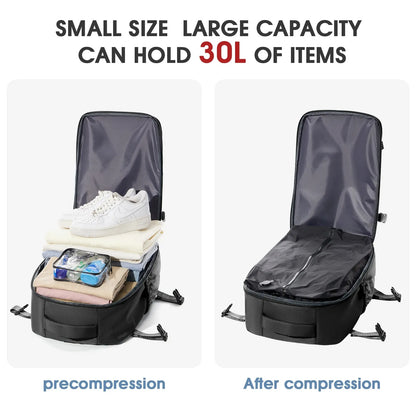 Vacuum Travel Backpack – Expandable Compression & Laptop Bag