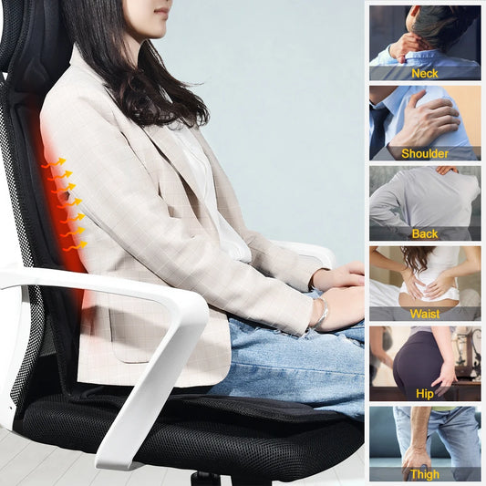 Full-Body Heated Massage Cushion for Car & Home
