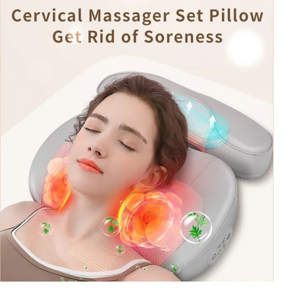 2-in-1 Neck Massager Pillow